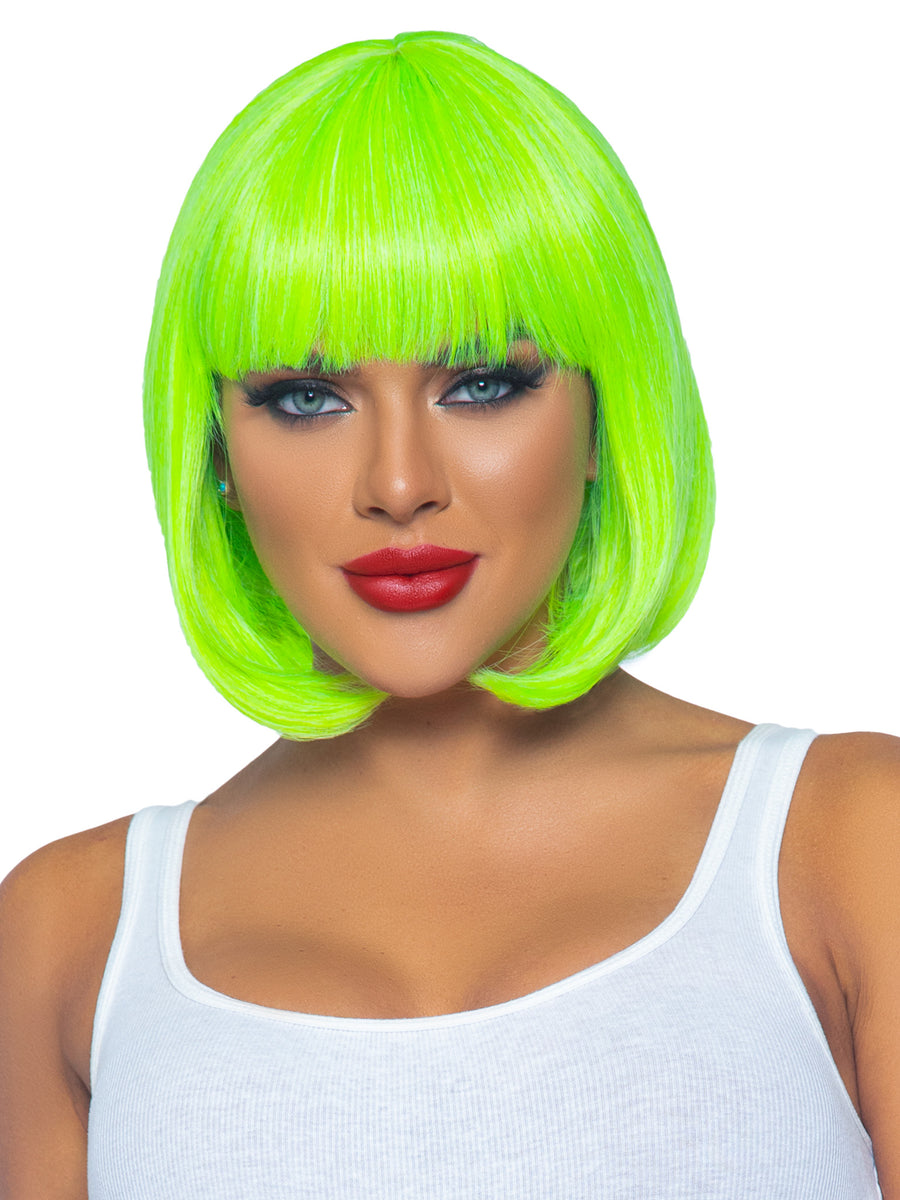 Leg Avenue™ 12" Neon Short Bob Wig — Neon Green