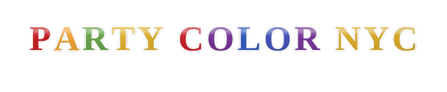Tricolor gradient text spelling 'COLOR' with red, white, and blue shades.