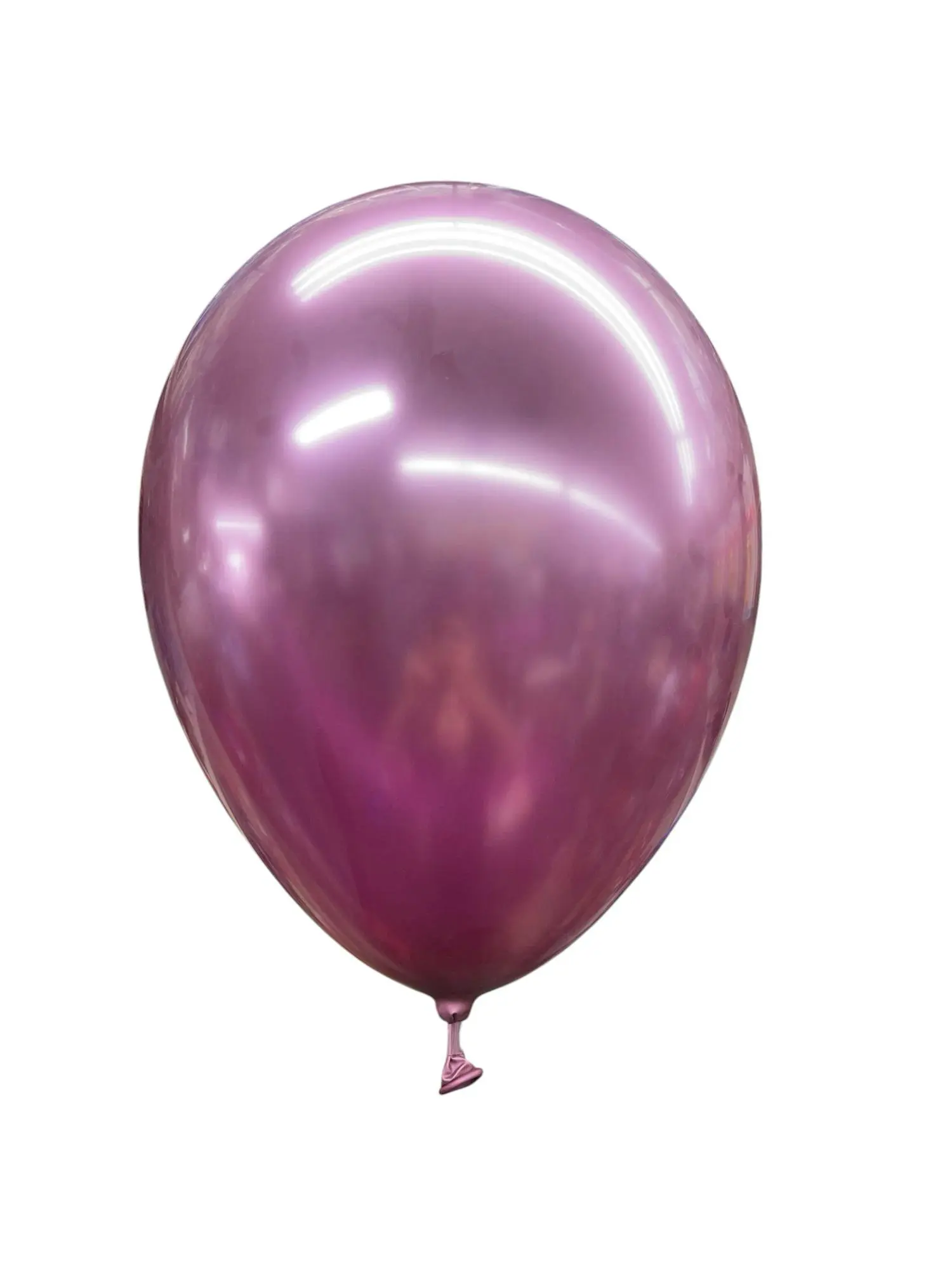 A shiny purple balloon with a glossy surface.