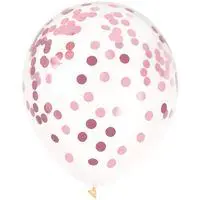 Packaged Confetti Latex Balloons