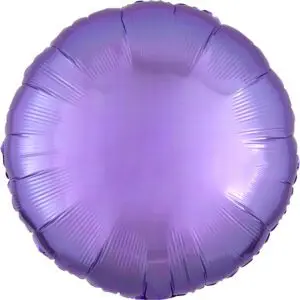 A shiny purple round balloon with a smooth surface.