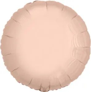 Round pale pink balloon with a matte finish.