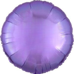 A shiny purple round balloon with a smooth surface.
