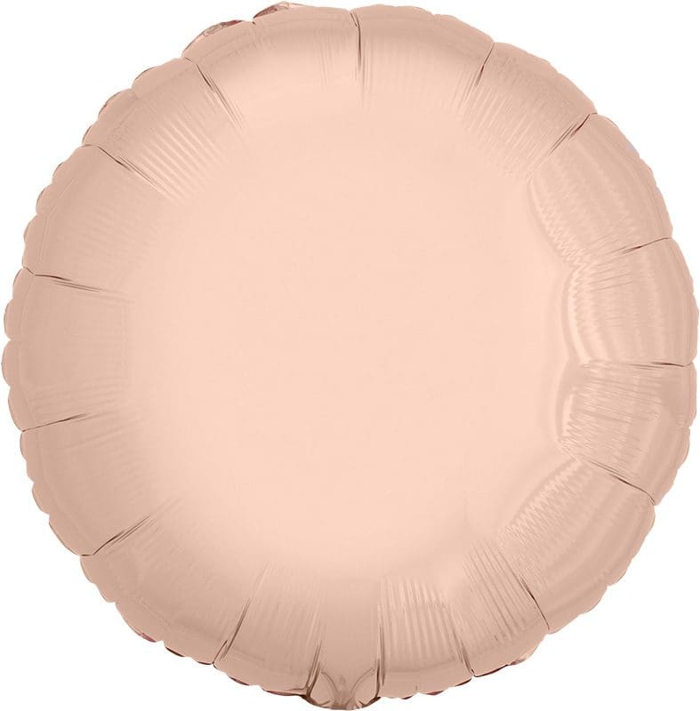 Round pale pink balloon with a matte finish.